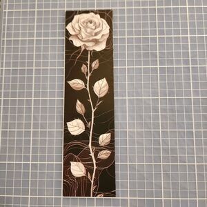 10/$10 Rose Bookmark One Sided Paper Card Stock Book Mark Bookmarker